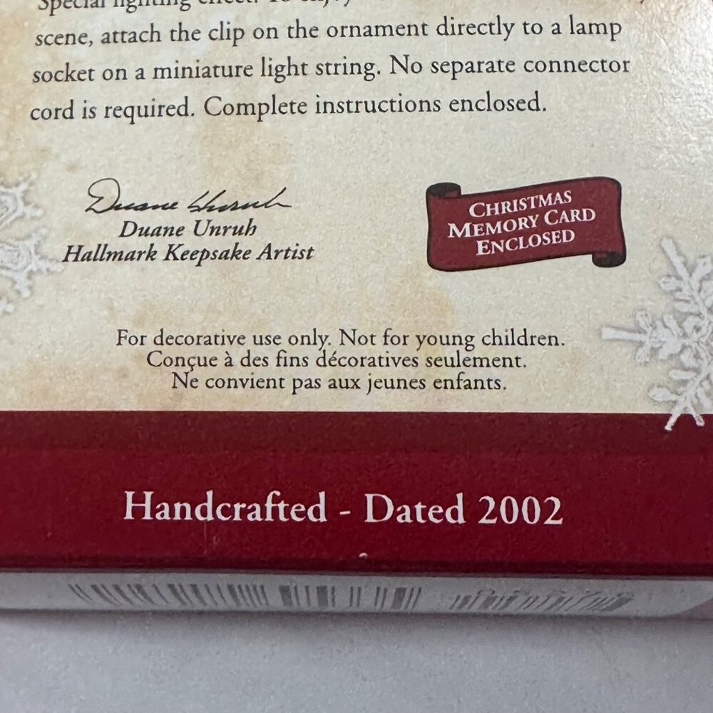 Vintage Hallmark Keepsake Ornament Thomas Kinkade Deer Creek Cottage Dated 2002 - Picture 8 of 9